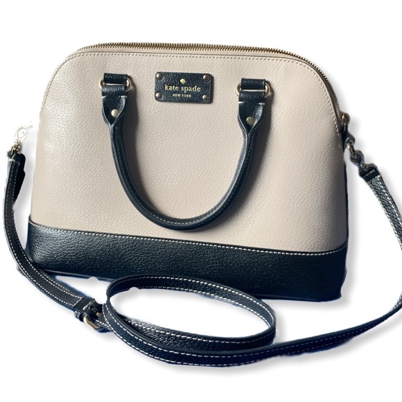 kate spade Handbags - Kate Spade Cream/Black Color Block Purse